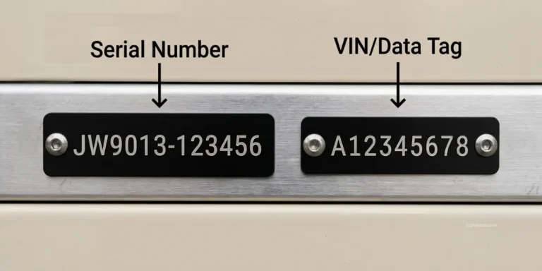 What year is my golf cart serial number plate and VIN data tag