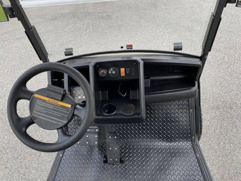 Cushman Hauler dashboard and gauge cluster used to sort Cushman golf cart fault basics warning signs