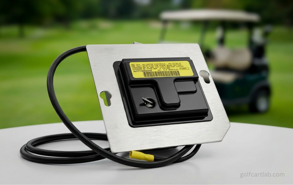 Club Car OBC module unit for a 48V golf cart charging system, the part you bypass to install a smart charger