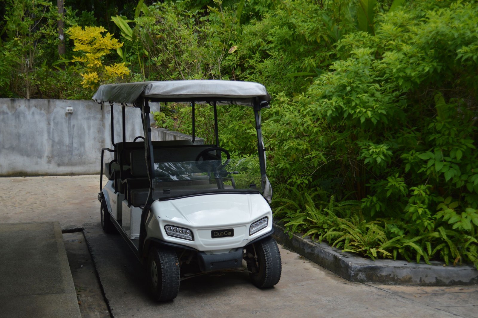 club car golf cart parked, an easy to maintain brand