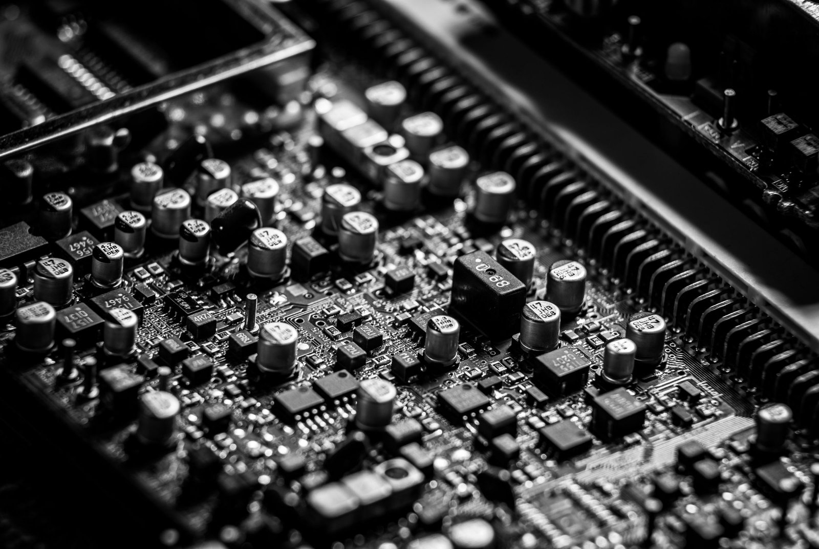 golf cart controller circuit board close up