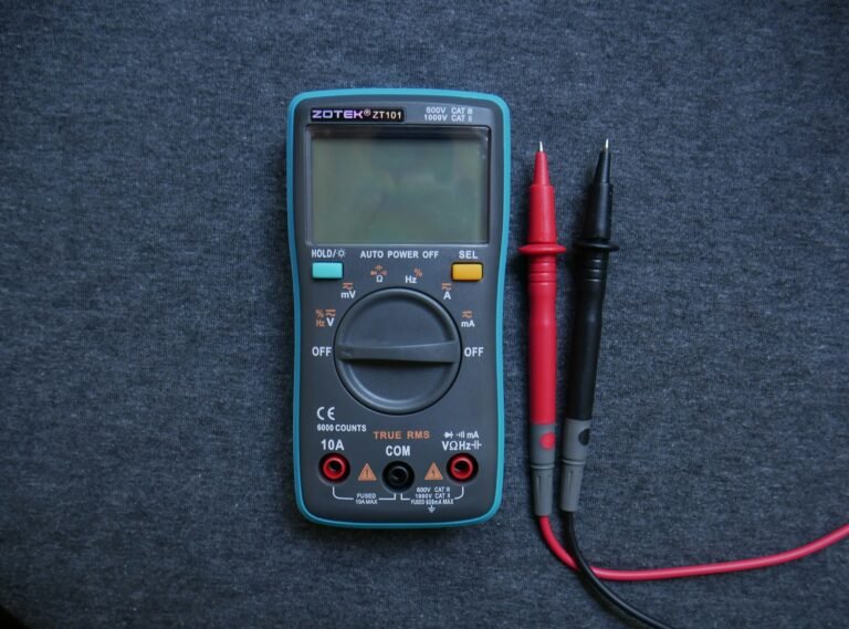 digital multimeter used to test golf cart pack voltage