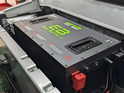 lithium lifepo4 golf cart battery pack installed