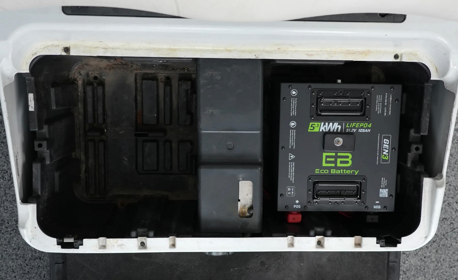 48V golf cart battery pack for a 36V to 48V conversion