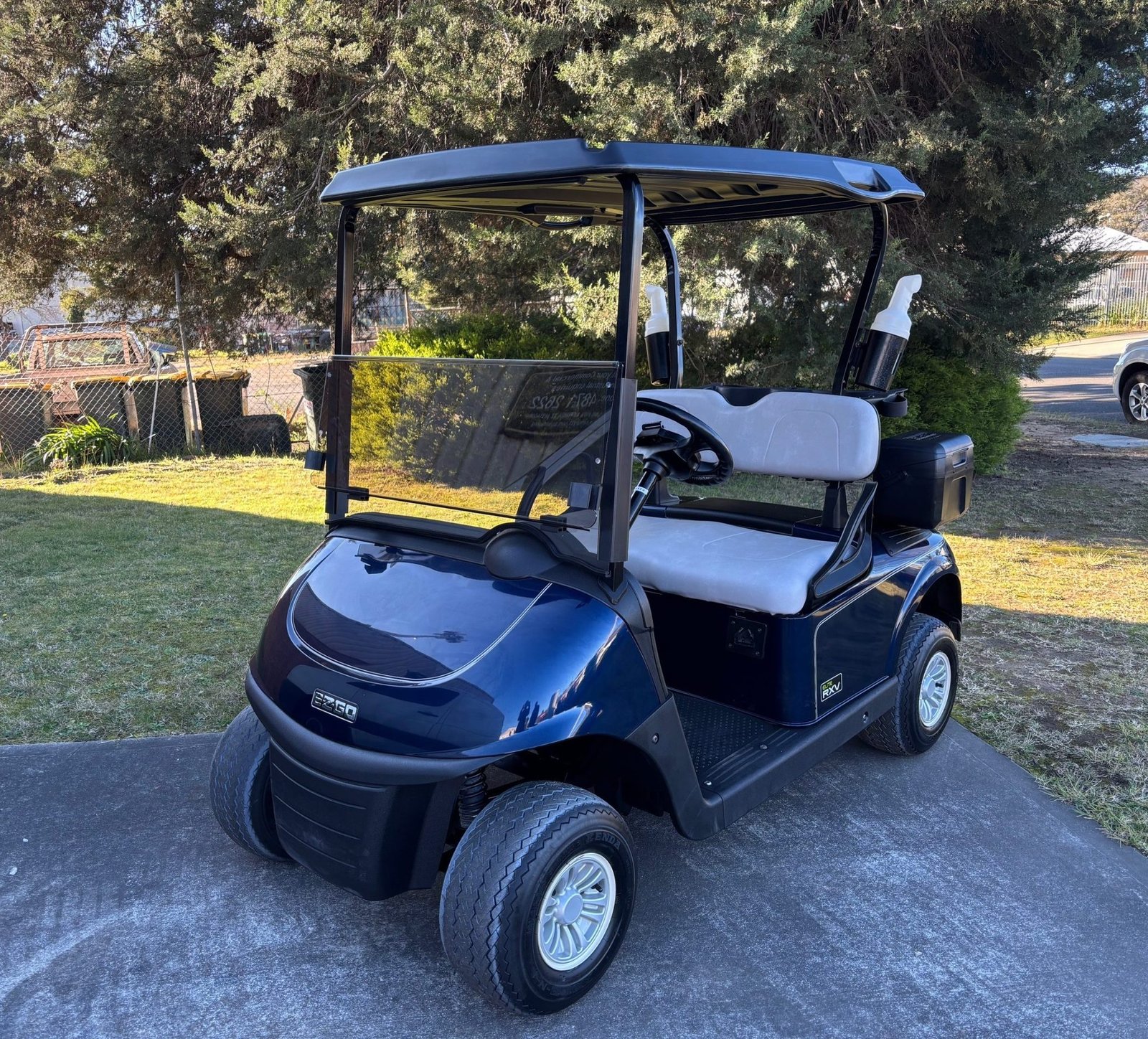EZGO RXV golf cart that has entered reduced speed limp mode