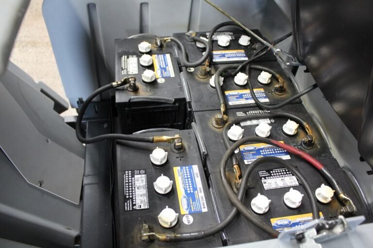 Club Car DS battery bay and cables with no power