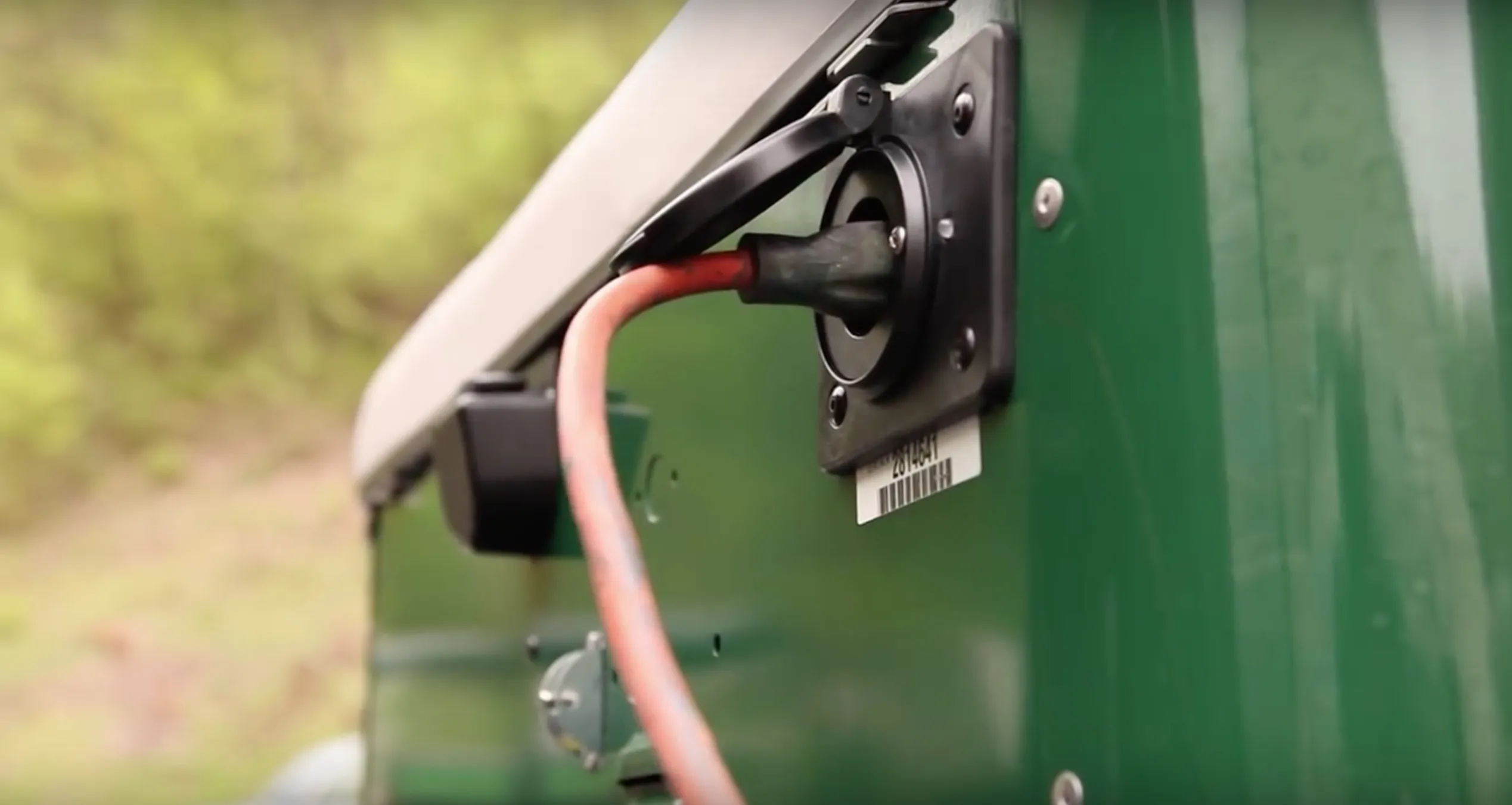 ICON golf cart that won't charge plugged into its lithium charger at the charge receptacle
