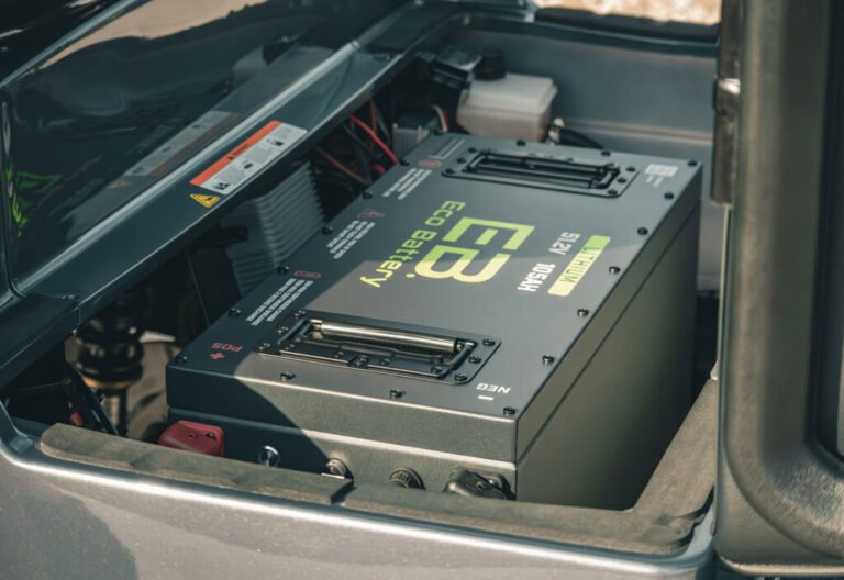 72V lithium battery pack used in a 48V to 72V golf cart conversion