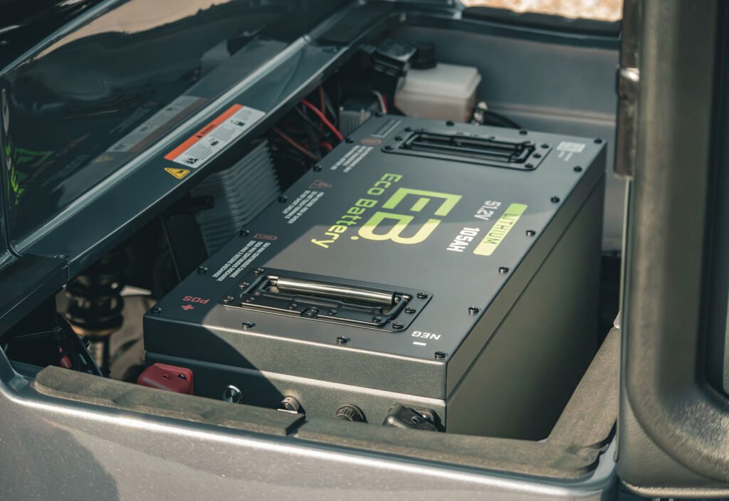 72V lithium battery pack used in a 48V to 72V golf cart conversion