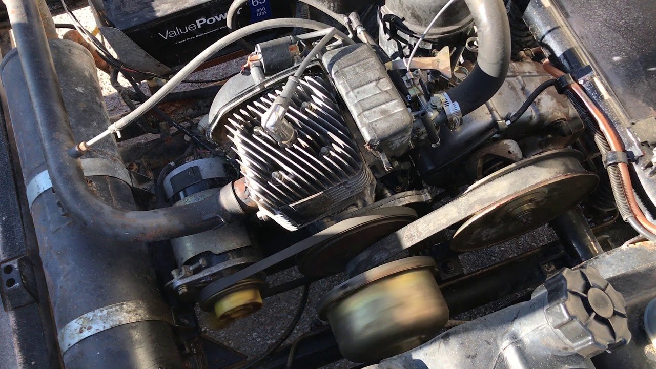 Yamaha gas cart carburetor cleaning engine bay