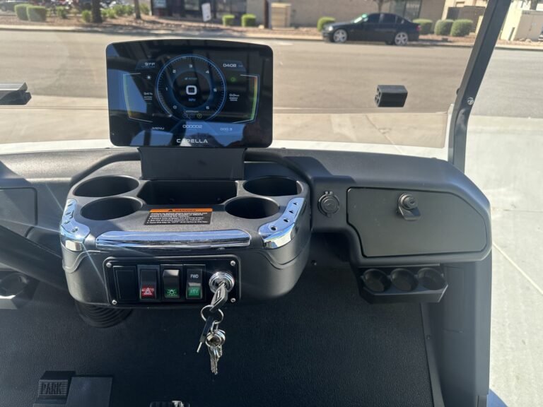 Star EV Capella touchscreen dash display used to read Star EV golf cart error codes