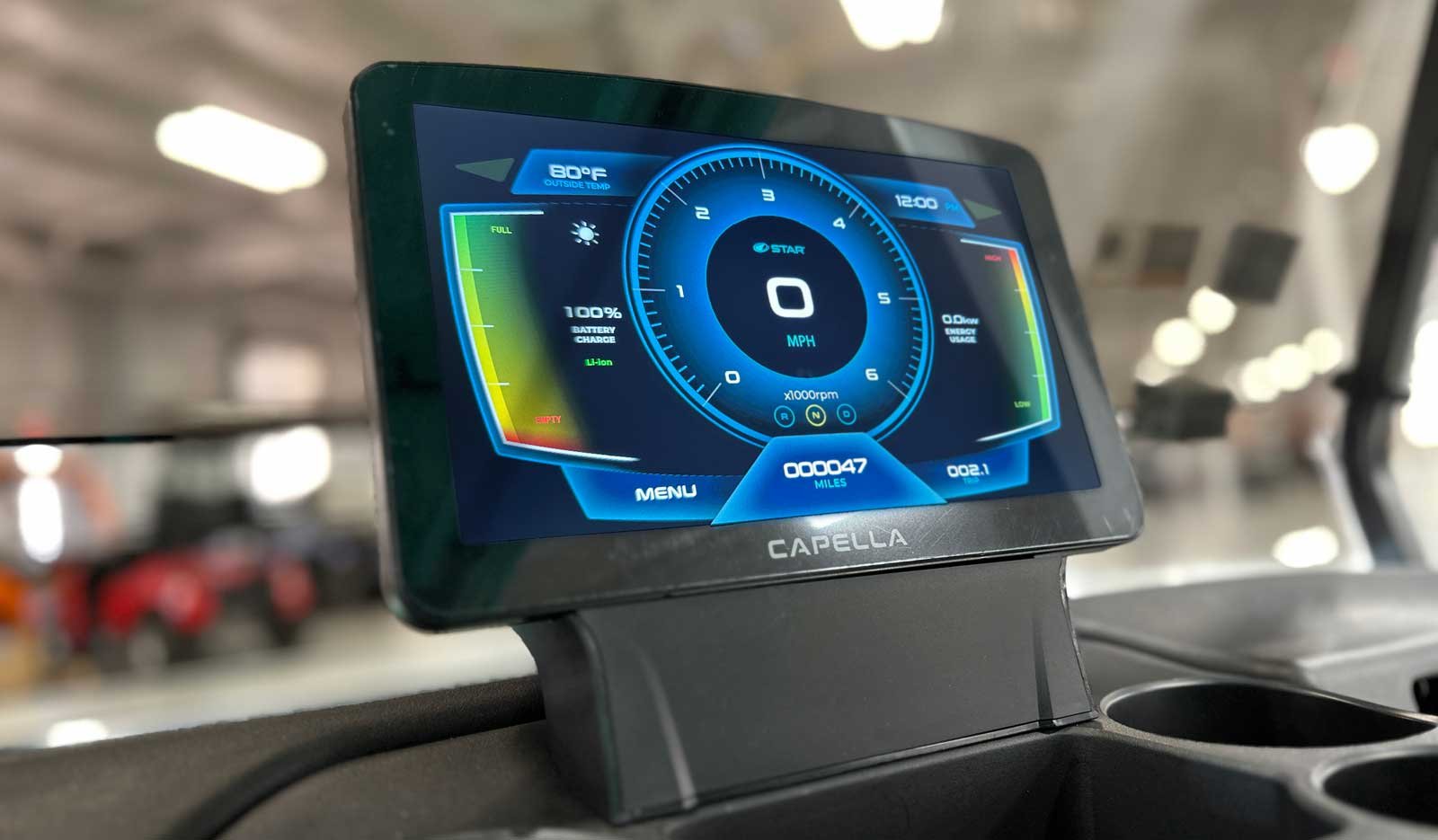 Star EV Capella golf cart dash checked during a reduced speed or limp mode diagnosis