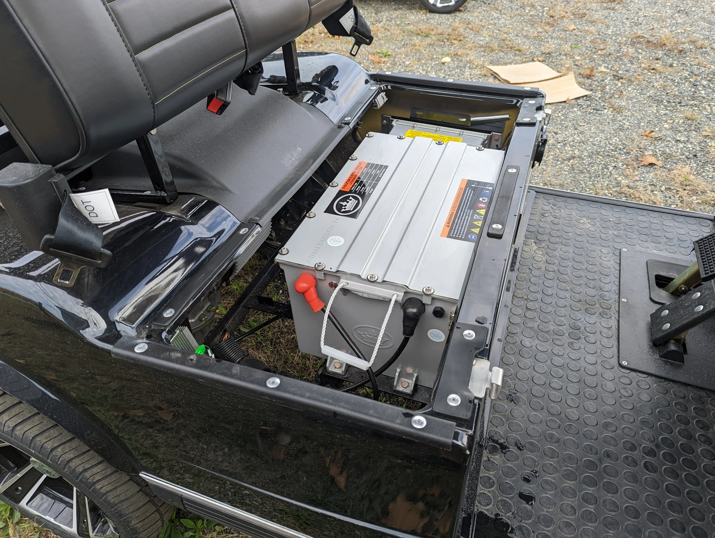 Star EV Capella lithium battery pack checked during a battery problems or BMS diagnosis