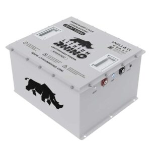 Lithium golf cart battery and conversion components