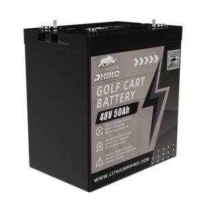 Lithium golf cart battery and conversion components
