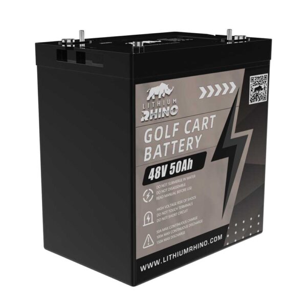 Lithium golf cart battery and conversion components