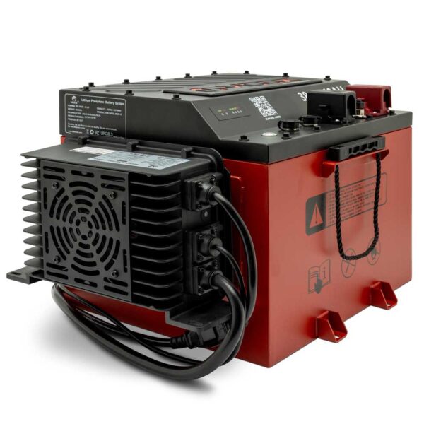 Lithium golf cart battery and conversion components