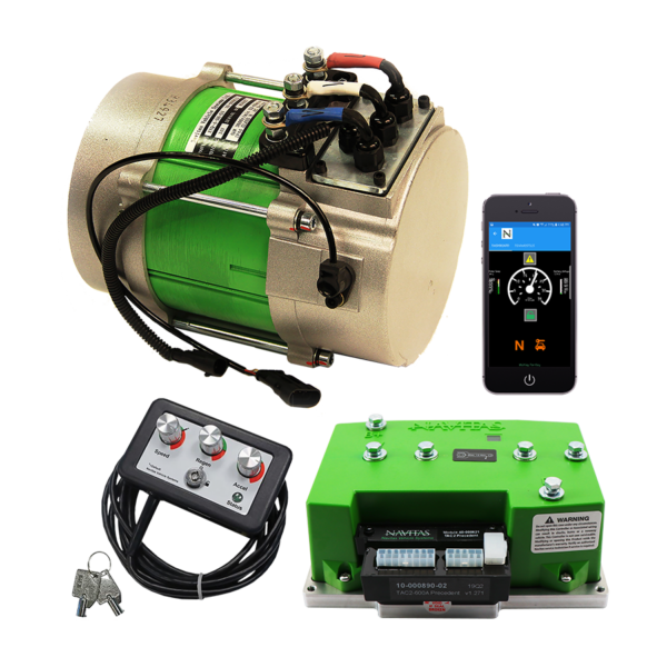 Navitas TAC2 600A 4kW DC to AC Conversion Kit for Club Car IQ and Excel (Curtis 1510/1515) with CAN, 48V
