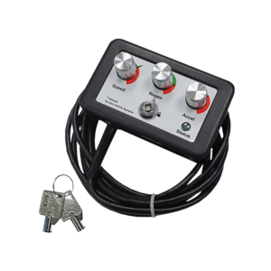Navitas On-The-Fly programmer with speed, regen and acceleration knobs and key lock, detail view 3