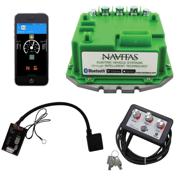 Navitas TSX 3.0 controller kit with series connector module harness, On-The-Fly programmer and Navitas Bluetooth app