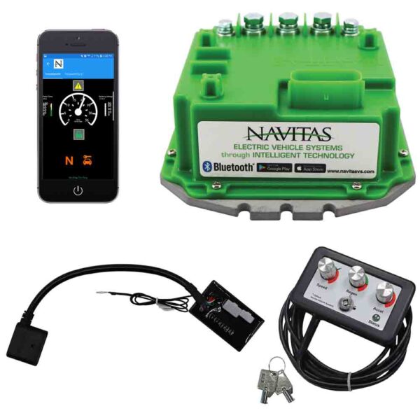 Navitas TSX 3.0 controller kit with series connector module harness, On-The-Fly programmer and Navitas Bluetooth app