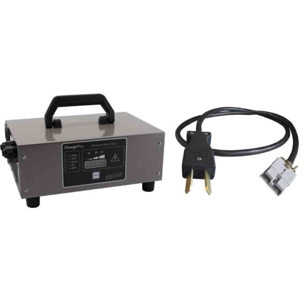 SPE ChargePlus Golf Cart Battery Charger with Club Car / Yamaha 36V connector, programmed for flooded lead-acid batteries