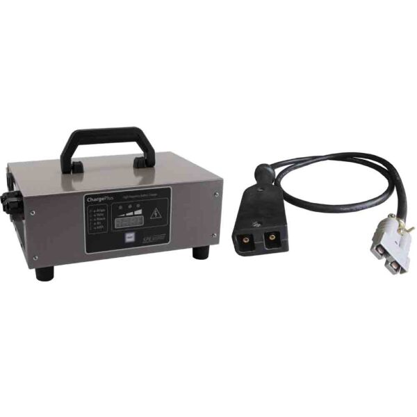 SPE ChargePlus Golf Cart Battery Charger with E-Z-GO D-shape 36V connector, programmed for agm batteries