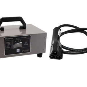 SPE ChargePlus Golf Cart Battery Charger with E-Z-GO triangle 48V connector, programmed for agm batteries