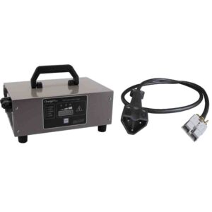 SPE ChargePlus Golf Cart Battery Charger with E-Z-GO triangle 48V connector, programmed for gel traction batteries
