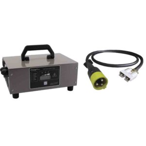 SPE ChargePlus Golf Cart Battery Charger with STAR EV 36V connector, programmed for flooded lead-acid batteries