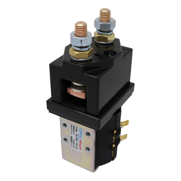 Albright SW200-21 72/80V heavy-duty contactor with M10 studs and spade coil terminals