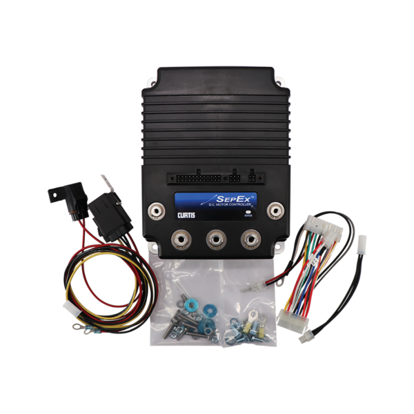 Curtis 1268 SepEx controller kit for Club Car IQ and Excel with conversion harness, walk-away relay harness and hardware