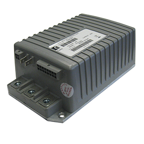 Curtis 1515S controller for Club Car Excel with grey finned case, multi-pin connector and power terminals