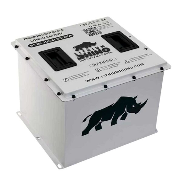 Lithium Rhino 48V 105Ah CUBE Battery Only LiFePO4 Golf Cart Battery